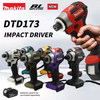 Шуруповерт Makita DTD173 аккумуляторный, 18 в, 3600 об./мин.