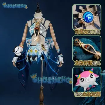 Shusheng Genshin Impact Mualani игровой костюм милый и искусственный костюм для косплея Хэллоуин