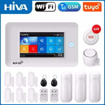 Сигнализация Беспроводная с сенсорной панелью 4,3 дюйма, Wi-Fi, GSM