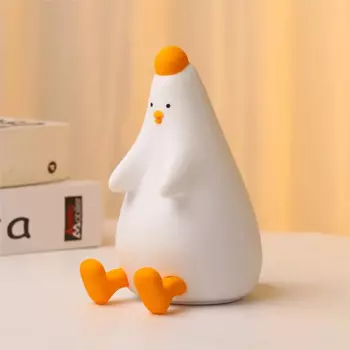 Силиконовая настольная лампа IHOME, Настольная мультяшная Милая курица, USB, маленькая настольная лампа, Поддержка печати разных партий логотипа, новинка 2024
