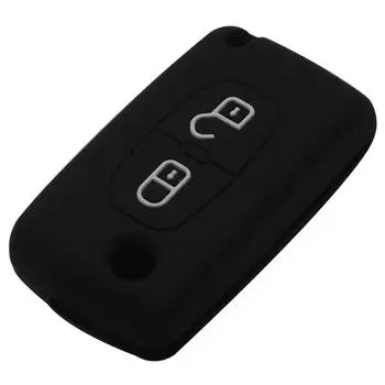 Силиконовый чехол jingyuqin для Peugeot 208 207 308 RCZ 408 407 307 206 для Citroen C4 C5 C3 C2 C4L Xsara Picasso, автомобильный откидной чехол для ключа