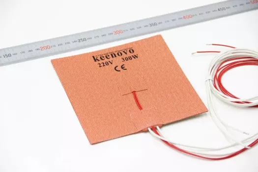 Силиконовый нагреватель Keenovo 150x150 мм для подогреваемой платформы 3D-принтера + 3 М PSA + NTC 100K