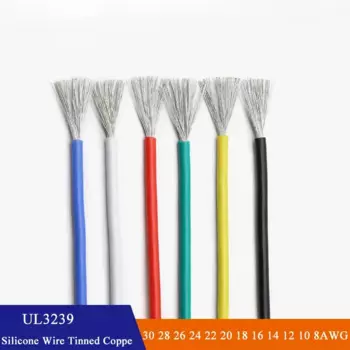 Силиконовый провод UL3239, медный, 2/5 м, 3KV