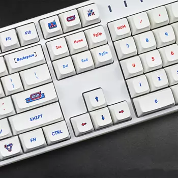 Симпатичные профильные колпачки для клавиатуры PBT XDA, механическая клавиатура, 122 колпачков для клавиш, переключатель Cherry MX, краска-SUB, городская тема для видеоигр, сенсорный геймпад