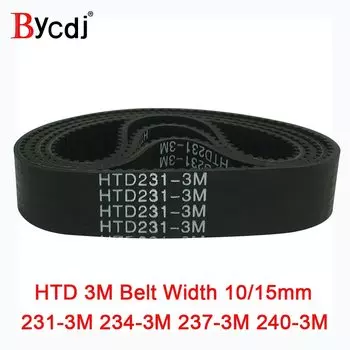 Ремень ГРМ Arc HTD 3 м, длина = 231 234 237 240, ширина 6-25 мм, Teeth77 78 79 80 HTD3M, синхронный pulle231-3M 234-3 м 237-3 м 240-3 м