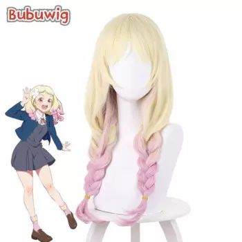 Синтетические волосы Bubuwig Love Live! Супер звезда! Парик для косплея Onitsuka Natsumi длиной 60 см, термостойкие розовые парики блонд с градиентом