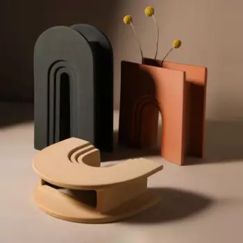 Скандинавская Геометрическая художественная ваза Morandi, керамические вазы для домашнего декора, Современная гостиная, спальня, крыльцо, настольное украшение, домашняя ваза