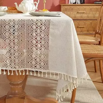 Скатерть кухонная прямоугольная полиэстер/хлопок