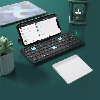 Складная беспроводная клавиатура и мышь, трекпад, набор для Bluetooth клавиатуры и мыши, многофункциональные устройства, клавиатура и мышь, комбо для ПК