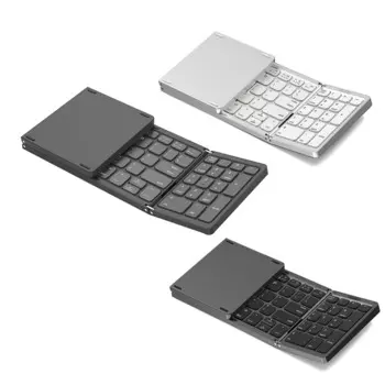 Складная Bluetooth-клавиатура, USB-перезаряжаемая беспроводная клавиатура для IOS, Android, Windows, ноутбуков, смартфонов