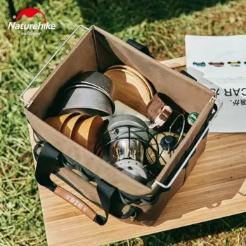 Складная корзина для хранения Naturehike 20 л, 950 г, уличная ткань Оксфорд, несколько карманов, сумка для всякой всячины, коробка для хранения, подходит под стальную раму IGT