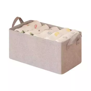 Складная корзина для хранения одежды из хлопка и льна, Артефакт 76, Z3995
