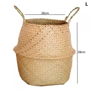 Складная корзина из соломы ACRDDK