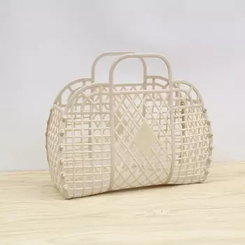 Складная пластиковая корзина для ванной