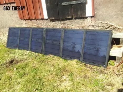 Складная солнечная панель GGX ENERGY 5 шт./лот 60 Вт/18 в + Солнечный контроллер + зажим типа "крокодил" для аккумулятора 12 В + 10 разъемов для зарядки ноутбука