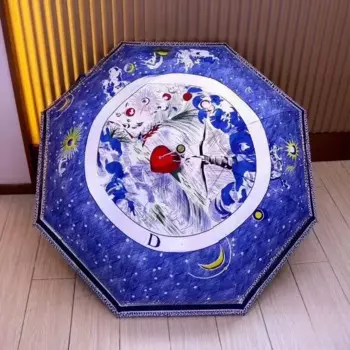 Складной автоматический зонт, прозрачный черный клейкий Зонт с защитой от солнца и ультрафиолета