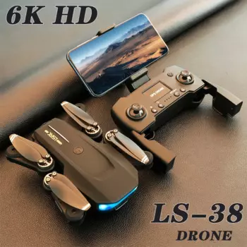 Складной Квадрокоптер LS38, 10000 м, GPS, 6K HD-камера, FPV