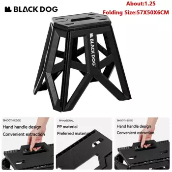 Складной небольшой стул Naturehike BLACKDOG, ультралегкий портативный стул для отдыха на открытом воздухе, путешествий, рыбалки, пляжа, столовая мебель