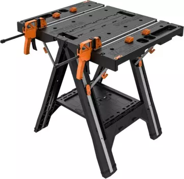 Складной Рабочий стол 2 в 1 Sawhorse, простая установка, портативный легкий Рабочий стол с большой грузоподъемностью