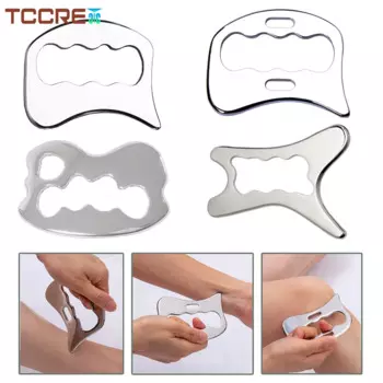 Скребок Gua Sha из нержавеющей стали, мягкая ткань для защиты спины, плеч, шеи, талии, ног, рук, Антицеллюлитный лимфатический дренаж