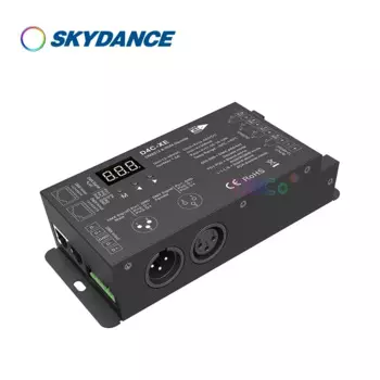 Skydance D4-XE 4 канала CV DMX512 декодер 12в-36в 24В 4CH Одноцветный RGB RGBW фотолента RDM DMX PWM Частотный контроллер