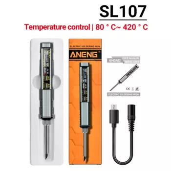 SL107 Electric Soldering Iron Repair Welding Tester Ceramic Heating Core Test USB Charging Adapter Tin Voltage Ocfast Tool