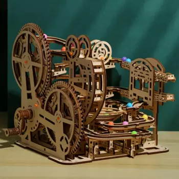 Сложные 3D Строительные головоломки, Мраморная бегунка, головоломки, игрушки, набор моделей для подростков, деревянное украшение для дома, изысканный подарок на день рождения для детей