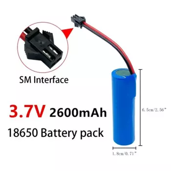 SM plug-3,7 V 2600mAh перезаряжаемый литий-ионный аккумулятор, R/C трюковая машина, R/C горный велосипед, радиоуправляемая лодка