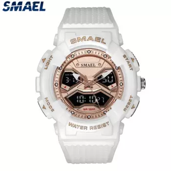 SMAEL новые мужские часы Элитный бренд светодиодные аналоговые цифровые часы 8073 водонепроницаемые спортивные мужские наручные часы с двойным временем reloj hombre