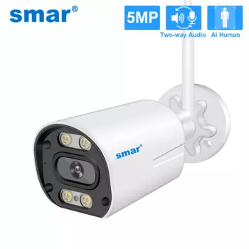 Smar 5MP 3MP уличная беспроводная IP-камера для обнаружения человека двустороннее аудио полноцветное видение камера видеонаблюдения Onvif ICSEE APP