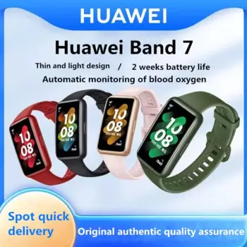 Смарт-браслет Huawei Band 7, непрерывный мониторинг уровня кислорода в крови, полноэкранный спортивный браслет, новое стандартное издание, без коробки