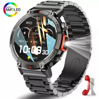 Смарт-часы 1,43 дюйма Amoled Display Bluetooth Call reloj hombre Смарт-часы для мужчин 3ATM Спорт Фитнес Smarthwhatch фитнес-трекер