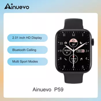 Смарт-часы Ainuevo P59, водостойкие, IP67, 2,01 + спортивные