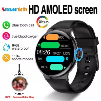 Смарт-часы AMOLED с HD-экраном 1,43 дюйма, пульсометром, оксиметром и Bluetooth