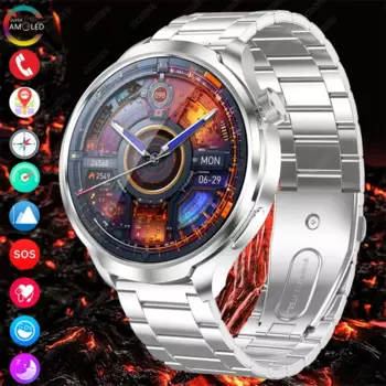 Смарт-часы AMOLED с поддержкой Bluetooth, GPS, 1,85 дюйма