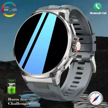 Смарт-часы для Huawei Xiaomi Sports Track мужские, 1,85 дюйма, ультра AMOLED экран, аккумулятор 710 мАч, Bluetooth, звонки, водонепроницаемые Смарт-часы