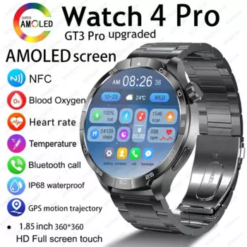 Смарт-часы для Huawei Xiaomi, умные часы для мужчин с GPS-трекером, HD-экран AMOLED, Bluetooth, звонки, IP68, водонепроницаемые спортивные оригинальные Смарт-часы