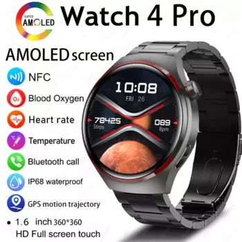 Смарт-часы для Huawei Xiaomi WATCH 4, мужские умные часы, экран 1,53 дюйма 360*360 HD, всегда отображают звонки по Bluetooth, водонепроницаемые Смарт-часы