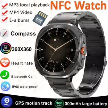 Смарт-часы для Samsung Galaxy Watch 7 Ultra, мужские Смарт-часы с GPS-трекером, умные часы с функцией отслеживания здоровья, Смарт-часы с Bluetooth-трекером, 2024