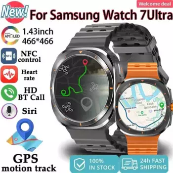 Смарт-часы для Samsung Galaxy Watch 7 с GPS, компасом