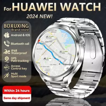 Смарт-часы для занятий спортом на открытом воздухе HUAWEI, экран AMOLED, телефон, GPS, компас, пульсометр, водонепроницаемые Смарт-часы с Bluetooth, звонки, новинка 2024