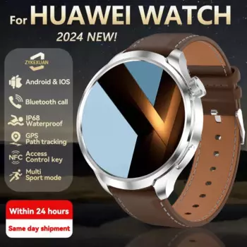 Смарт-часы для занятий спортом на открытом воздухе HUAWEI, экран AMOLED, телефон, GPS, компас, пульсометр, водонепроницаемые Смарт-часы с Bluetooth, звонки, новинка 2024