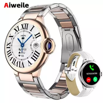 Смарт-часы для женщин, умные часы 2024, корейская поддержка Aiweile AW28, мужские спортивные режимы, Bluetooth-вызов, фитнес-браслеты, иврит, Android IOS
