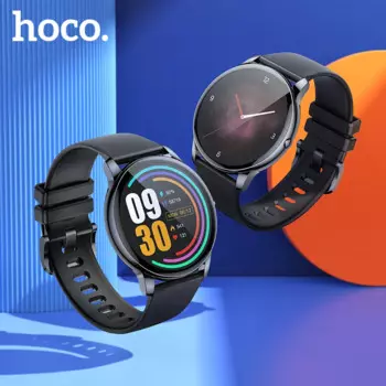Смарт-часы HOCO с сенсорным экраном 1,3 дюйма, Bluetooth 5,0, пульсометром и мониторингом сна