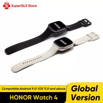 Смарт-часы Honor watch 4, GPS, оксиметр в крови, AMOLED дисплей 1,75 дюйма, аккумулятор 451 мАч, Время работы батареи 14 дней, 5 АТМ, Bluetooth-часы