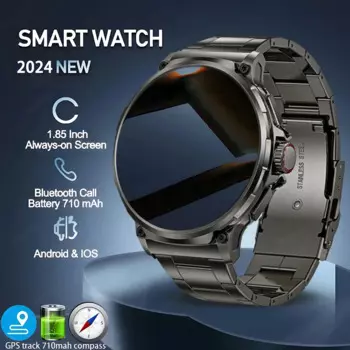 Смарт-часы Huawei Xiaomi мужские с GPS-треком, 2024 дюйма, 1,85 мАч