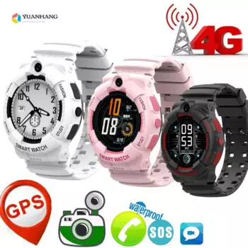 Смарт-часы IP67, 4G, SOS, с камерой, GPS, Wi-Fi
