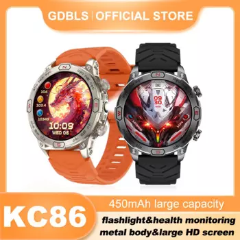 Смарт-часы KC86, 1,43 дюйма, AMOLED, BT, 450 мАч