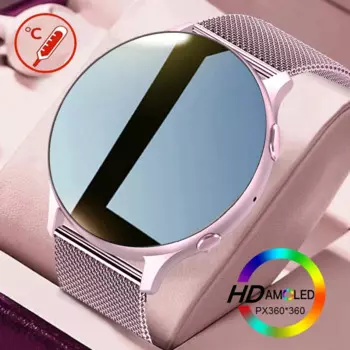 Смарт-часы LIGE 2023 для мужчин и женщин, с поддержкой Bluetooth, AMOLED дисплей 1,32 дюйма, разрешение 360*360