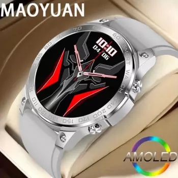 Смарт-часы MAOYUAN, 1,43 дюйма, AMOLED, большой экран, Bluetooth, 400 мАч